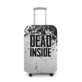Чехол для чемодана 3D с принтом Dead Inside в Екатеринбурге, 86% полиэфир, 14% спандекс | двустороннее нанесение принта, прорези для ручек и колес | dead | dota | inside | аниме | внутри | гуль | дэд | инсайд | мертвец | мертвый | токийский