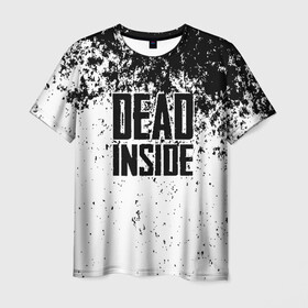 Мужская футболка 3D с принтом Dead Inside в Екатеринбурге, 100% полиэфир | прямой крой, круглый вырез горловины, длина до линии бедер | dead | dota | inside | аниме | внутри | гуль | дэд | инсайд | мертвец | мертвый | токийский