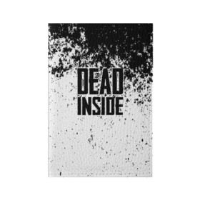 Обложка для паспорта матовая кожа с принтом Dead Inside в Екатеринбурге, натуральная матовая кожа | размер 19,3 х 13,7 см; прозрачные пластиковые крепления | Тематика изображения на принте: dead | dota | inside | аниме | внутри | гуль | дэд | инсайд | мертвец | мертвый | токийский