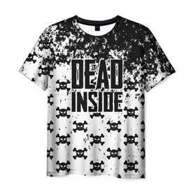 Мужская футболка 3D с принтом Dead Inside в Екатеринбурге, 100% полиэфир | прямой крой, круглый вырез горловины, длина до линии бедер | dead | dota | inside | аниме | внутри | гуль | дэд | инсайд | мертвец | мертвый | токийский