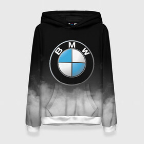 Женская толстовка 3D с принтом BMW в Екатеринбурге, 100% полиэстер  | двухслойный капюшон со шнурком для регулировки, мягкие манжеты на рукавах и по низу толстовки, спереди карман-кенгуру с мягким внутренним слоем. | bmw | bmw performance | m | motorsport | performance | бмв | моторспорт