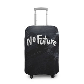 Чехол для чемодана 3D с принтом ТЬМА - No Future в Екатеринбурге, 86% полиэфир, 14% спандекс | двустороннее нанесение принта, прорези для ручек и колес | Тематика изображения на принте: 1921 | 1953 | 1986 | 2019 | 2052 | dark | future | jonas | logo | mikkel | mundus | no future | portal | sic | будущего | йонас | лого | логотип | миккель | надпись | нет | портал | сериал | сериалы | символ | тьма
