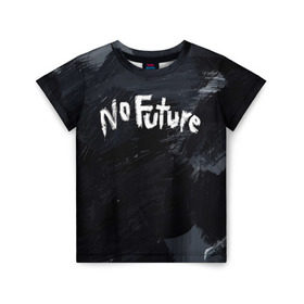 Детская футболка 3D с принтом ТЬМА - No Future в Екатеринбурге, 100% гипоаллергенный полиэфир | прямой крой, круглый вырез горловины, длина до линии бедер, чуть спущенное плечо, ткань немного тянется | 1921 | 1953 | 1986 | 2019 | 2052 | dark | future | jonas | logo | mikkel | mundus | no future | portal | sic | будущего | йонас | лого | логотип | миккель | надпись | нет | портал | сериал | сериалы | символ | тьма