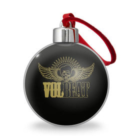 Ёлочный шар с принтом Volbeat в Екатеринбурге, Пластик | Диаметр: 77 мм | groove metal | hardcore | psychobilly | volbeat | волбит