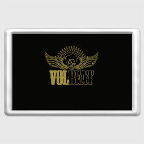 Магнит 45*70 с принтом Volbeat  в Екатеринбурге, Пластик | Размер: 78*52 мм; Размер печати: 70*45 | groove metal | hardcore | psychobilly | volbeat | волбит