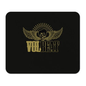 Коврик для мышки прямоугольный с принтом Volbeat в Екатеринбурге, натуральный каучук | размер 230 х 185 мм; запечатка лицевой стороны | Тематика изображения на принте: groove metal | hardcore | psychobilly | volbeat | волбит