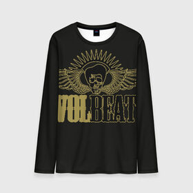 Мужской лонгслив 3D с принтом Volbeat  в Екатеринбурге, 100% полиэстер | длинные рукава, круглый вырез горловины, полуприлегающий силуэт | groove metal | hardcore | psychobilly | volbeat | волбит