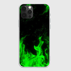 Чехол для iPhone 12 Pro Max с принтом ЗЕЛЁНЫЙ ОГОНЬ в Екатеринбурге, Силикон |  | bright | fire | flame | heat | light | wildfire | искры | огненный | огонь | пламя | пожар