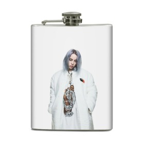 Фляга с принтом BILLIE EILISH в Екатеринбурге, металлический корпус | емкость 0,22 л, размер 125 х 94 мм. Виниловая наклейка запечатывается полностью | Тематика изображения на принте: ayelish | bad guy | bellyache | bilie eilish | bilie elish | billie | billie eilish | eilish | electronic | elish | music | били айлиш | билли айлиш | эйлиш | элиш