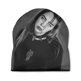 Шапка 3D с принтом BILLIE EILISH в Екатеринбурге, 100% полиэстер | универсальный размер, печать по всей поверхности изделия | ayelish | bad guy | bellyache | bilie eilish | bilie elish | billie | billie eilish | eilish | electronic | elish | music | били айлиш | билли айлиш | эйлиш | элиш