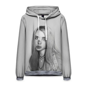 Мужская толстовка 3D с принтом BILLIE EILISH в Екатеринбурге, 100% полиэстер | двухслойный капюшон со шнурком для регулировки, мягкие манжеты на рукавах и по низу толстовки, спереди карман-кенгуру с мягким внутренним слоем. | ayelish | bad guy | bellyache | bilie eilish | bilie elish | billie | billie eilish | eilish | electronic | elish | music | били айлиш | билли айлиш | эйлиш | элиш