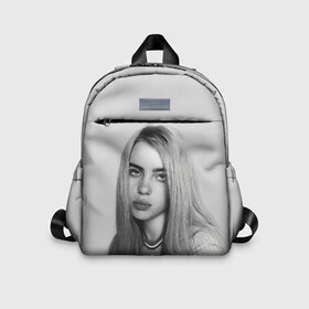 Детский рюкзак 3D с принтом BILLIE EILISH в Екатеринбурге, 100% полиэстер | лямки с регулируемой длиной, сверху петелька, чтобы рюкзак можно было повесить на вешалку. Основное отделение закрывается на молнию, как и внешний карман. Внутри дополнительный карман. По бокам два дополнительных кармашка | ayelish | bad guy | bellyache | bilie eilish | bilie elish | billie | billie eilish | eilish | electronic | elish | music | били айлиш | билли айлиш | эйлиш | элиш