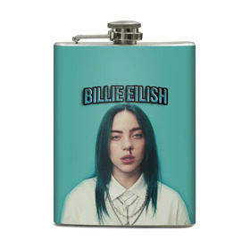 Фляга с принтом BILLIE EILISH в Екатеринбурге, металлический корпус | емкость 0,22 л, размер 125 х 94 мм. Виниловая наклейка запечатывается полностью | Тематика изображения на принте: ayelish | bad guy | bellyache | bilie eilish | bilie elish | billie | billie eilish | eilish | electronic | elish | music | били айлиш | билли айлиш | эйлиш | элиш