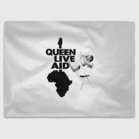 Плед 3D с принтом Queen LIVE AID в Екатеринбурге, 100% полиэстер | закругленные углы, все края обработаны. Ткань не мнется и не растягивается | bohemian | brian | freddie | john | mercury | must go on | queen | rhapsody | roger | taylor | the miracle | the show | богемская | рапсодия | роджер тейлор | фредди меркьюри