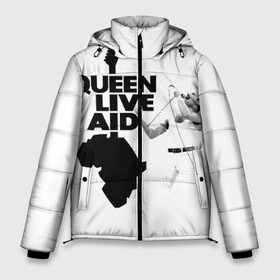 Мужская зимняя куртка 3D с принтом Queen LIVE AID в Екатеринбурге, верх — 100% полиэстер; подкладка — 100% полиэстер; утеплитель — 100% полиэстер | длина ниже бедра, свободный силуэт Оверсайз. Есть воротник-стойка, отстегивающийся капюшон и ветрозащитная планка. 

Боковые карманы с листочкой на кнопках и внутренний карман на молнии. | bohemian | brian | freddie | john | mercury | must go on | queen | rhapsody | roger | taylor | the miracle | the show | богемская | рапсодия | роджер тейлор | фредди меркьюри