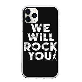 Чехол для iPhone 11 Pro Max матовый с принтом We Will Rock You в Екатеринбурге, Силикон |  | bohemian | brian | freddie | john | mercury | must go on | queen | rhapsody | roger | taylor | the miracle | the show | богемская | рапсодия | роджер тейлор | фредди меркьюри