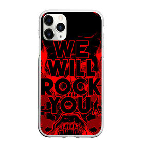 Чехол для iPhone 11 Pro Max матовый с принтом We Will Rock You в Екатеринбурге, Силикон |  | bohemian | brian | freddie | john | mercury | must go on | queen | rhapsody | roger | taylor | the miracle | the show | богемская | рапсодия | роджер тейлор | фредди меркьюри