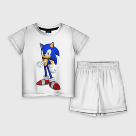 Детский костюм с шортами 3D с принтом Sonic в Екатеринбурге,  |  | hedgehog | metal sonic | silver | silver the hedgehog | sonic | sonic boom | sonic the hedgehog | еж | ёж сонник | ежик | игры | соник | фильмы