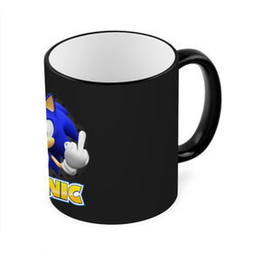 Кружка с принтом Sonic в Екатеринбурге, керамика | ёмкость 330 мл | hedgehog | metal sonic | silver | silver the hedgehog | sonic | sonic boom | sonic the hedgehog | еж | ёж сонник | ежик | игры | соник | фильмы