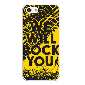 Чехол для iPhone 5/5S матовый с принтом We Will Rock You в Екатеринбурге, Силикон | Область печати: задняя сторона чехла, без боковых панелей | bohemian | brian | freddie | john | mercury | must go on | queen | rhapsody | roger | taylor | the miracle | the show | богемская | рапсодия | роджер тейлор | фредди меркьюри