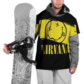 Накидка на куртку 3D с принтом Nirvana в Екатеринбурге, 100% полиэстер |  | Тематика изображения на принте: bleach | blew | cobain | dave | geffen | hormoaning | in utero | incesticide | krist | kurt | nevermind | nirvana | novoselic | rock | vevo | геффен | курт кобейн | нирвана | рок