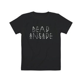 Детская футболка хлопок с принтом Dead inside в Екатеринбурге, 100% хлопок | круглый вырез горловины, полуприлегающий силуэт, длина до линии бедер | 