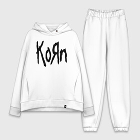 Женский костюм хлопок Oversize с принтом KORN в Екатеринбурге,  |  | korn | корн | коян