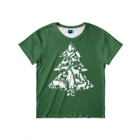 Детская футболка 3D с принтом Дерево жизней в Екатеринбурге, 100% гипоаллергенный полиэфир | прямой крой, круглый вырез горловины, длина до линии бедер, чуть спущенное плечо, ткань немного тянется | Тематика изображения на принте: пожары в сибири | посади дерево | сибирь | сибирь горит | спасите сибирь