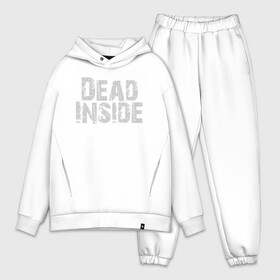 Мужской костюм хлопок OVERSIZE с принтом Dead inside в Екатеринбурге,  |  | dead inside | dont open | гуль | дед инсайт | дединсайт | дэд инсайт | дэдинсайт | интроверт | кен канеки | мертв внутри | мертвый внутри