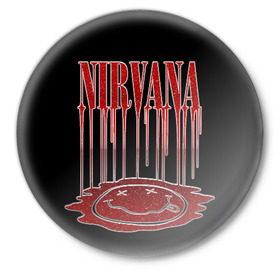 Значок с принтом Nirvana в Екатеринбурге,  металл | круглая форма, металлическая застежка в виде булавки | bleach | blew | cobain | dave | geffen | hormoaning | in utero | incesticide | krist | kurt | nevermind | nirvana | novoselic | rock | vevo | геффен | курт кобейн | нирвана | рок
