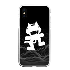 Чехол для iPhone XS Max матовый с принтом MONSTERCAT в Екатеринбурге, Силикон | Область печати: задняя сторона чехла, без боковых панелей | cat | monster | monster cat | monstercat | кот | монстеркет