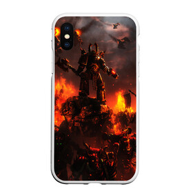 Чехол для iPhone XS Max матовый с принтом WARHAMMER 40K в Екатеринбурге, Силикон | Область печати: задняя сторона чехла, без боковых панелей | abaddon | armada | battlefleet gothic | black legion | warhammer 40k | абаддон | чёрный легион