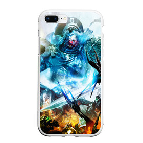 Чехол для iPhone 7Plus/8 Plus матовый с принтом WARHAMMER 40K в Екатеринбурге, Силикон | Область печати: задняя сторона чехла, без боковых панелей | abaddon | armada | battlefleet gothic | black legion | warhammer 40k | абаддон | чёрный легион