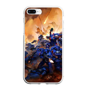 Чехол для iPhone 7Plus/8 Plus матовый с принтом WARHAMMER 40K в Екатеринбурге, Силикон | Область печати: задняя сторона чехла, без боковых панелей | abaddon | armada | battlefleet gothic | black legion | warhammer 40k | абаддон | чёрный легион