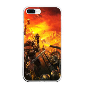 Чехол для iPhone 7Plus/8 Plus матовый с принтом WARHAMMER 40K в Екатеринбурге, Силикон | Область печати: задняя сторона чехла, без боковых панелей | abaddon | armada | battlefleet gothic | black legion | warhammer 40k | абаддон | чёрный легион