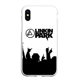 Чехол для iPhone XS Max матовый с принтом LINKIN PARK ЛИНКИН ПАРК в Екатеринбурге, Силикон | Область печати: задняя сторона чехла, без боковых панелей | chester bennington | linkin park | mike shinoda | линкин парк