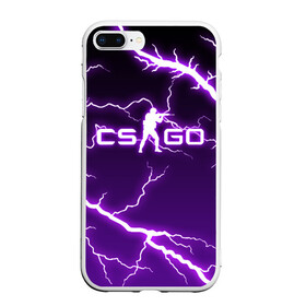 Чехол для iPhone 7Plus/8 Plus матовый с принтом CS GO LIGHTNING STYLE в Екатеринбурге, Силикон | Область печати: задняя сторона чехла, без боковых панелей | astralis | awp | counter strike | cs go | cs go global offensive | faze clan | hyper beast | team liquid | thunder | астралис | молнии | тим ликвид | фейз клан | хайпер бист | шторм