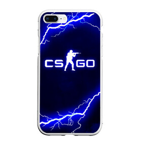 Чехол для iPhone 7Plus/8 Plus матовый с принтом CS GO LIGHTNING STYLE в Екатеринбурге, Силикон | Область печати: задняя сторона чехла, без боковых панелей | astralis | awp | counter strike | cs go | cs go global offensive | faze clan | hyper beast | team liquid | thunder | астралис | молнии | тим ликвид | фейз клан | хайпер бист | шторм