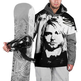 Накидка на куртку 3D с принтом Kurt Cobain в Екатеринбурге, 100% полиэстер |  | bleach | blew | cobain | dave | geffen | hormoaning | in utero | incesticide | krist | kurt | nevermind | nirvana | novoselic | rock | vevo | геффен | курт кобейн | нирвана | рок