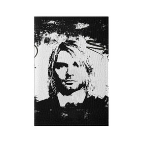 Обложка для паспорта матовая кожа с принтом Kurt Cobain в Екатеринбурге, натуральная матовая кожа | размер 19,3 х 13,7 см; прозрачные пластиковые крепления | Тематика изображения на принте: bleach | blew | cobain | dave | geffen | hormoaning | in utero | incesticide | krist | kurt | nevermind | nirvana | novoselic | rock | vevo | геффен | курт кобейн | нирвана | рок