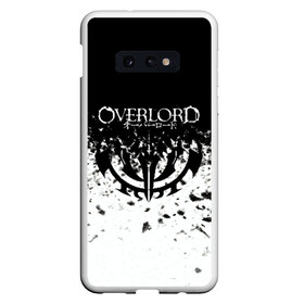 Чехол для Samsung S10E с принтом Overlord в Екатеринбурге, Силикон | Область печати: задняя сторона чехла, без боковых панелей | overlord | аниме | гранж | лого | логотип | оверлорд | сериал | текстура