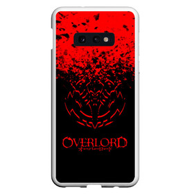 Чехол для Samsung S10E с принтом Overlord в Екатеринбурге, Силикон | Область печати: задняя сторона чехла, без боковых панелей | overlord | аниме | гранж | лого | логотип | оверлорд | сериал | текстура