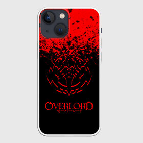 Чехол для iPhone 13 mini с принтом красный спрей оверлорд в Екатеринбурге,  |  | overlord | аниме | гранж | лого | логотип | оверлорд | сериал | текстура