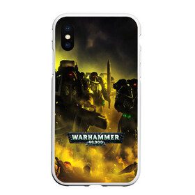 Чехол для iPhone XS Max матовый с принтом WARHAMMER 40K в Екатеринбурге, Силикон | Область печати: задняя сторона чехла, без боковых панелей | abaddon | armada | battlefleet gothic | black legion | warhammer 40k | абаддон | чёрный легион