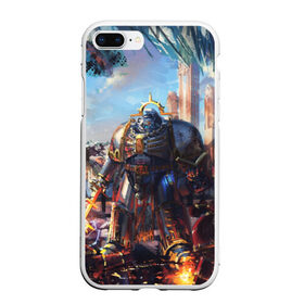 Чехол для iPhone 7Plus/8 Plus матовый с принтом WARHAMMER 40K в Екатеринбурге, Силикон | Область печати: задняя сторона чехла, без боковых панелей | abaddon | armada | battlefleet gothic | black legion | warhammer 40k | абаддон | чёрный легион