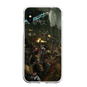 Чехол для iPhone XS Max матовый с принтом WARHAMMER 40K в Екатеринбурге, Силикон | Область печати: задняя сторона чехла, без боковых панелей | abaddon | armada | battlefleet gothic | black legion | warhammer 40k | абаддон | чёрный легион