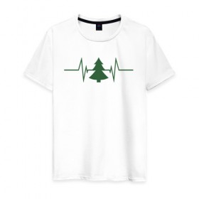 Мужская футболка хлопок с принтом Жизнь дерева в Екатеринбурге, 100% хлопок | прямой крой, круглый вырез горловины, длина до линии бедер, слегка спущенное плечо. | лес | пожары в сибири | посади дерево | сибирь | сибирь горит | спасите сибирь | тайга