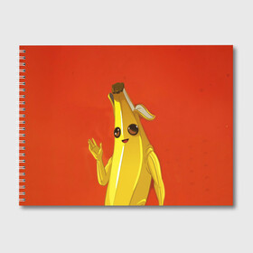 Альбом для рисования с принтом Banana в Екатеринбурге, 100% бумага
 | матовая бумага, плотность 200 мг. | epic | fortnite | банан | фортнайт | эпик