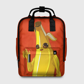 Женский рюкзак 3D с принтом Banana в Екатеринбурге, 100% полиэстер | лямки с регулируемой длиной, сверху ручки, чтобы рюкзак нести как сумку. Основное отделение закрывается на молнию, как и внешний карман. Внутри два дополнительных кармана, один из которых закрывается на молнию. По бокам два дополнительных кармашка, куда поместится маленькая бутылочка
 | epic | fortnite | банан | фортнайт | эпик