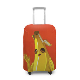 Чехол для чемодана 3D с принтом Banana в Екатеринбурге, 86% полиэфир, 14% спандекс | двустороннее нанесение принта, прорези для ручек и колес | epic | fortnite | банан | фортнайт | эпик
